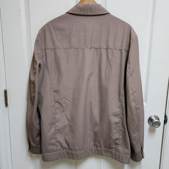 BAOF Jacket Mens Size XL XXL Taupe Brown Full Zip Lined Pockets Classic Outdoors - Picture 2 of 12